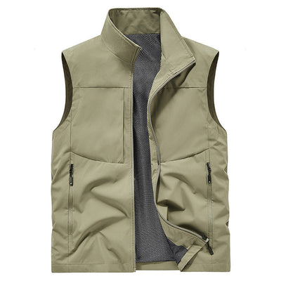 Men's Quick-Dry Vest With Pockets Comfortable Lightweight Sleeveless Top