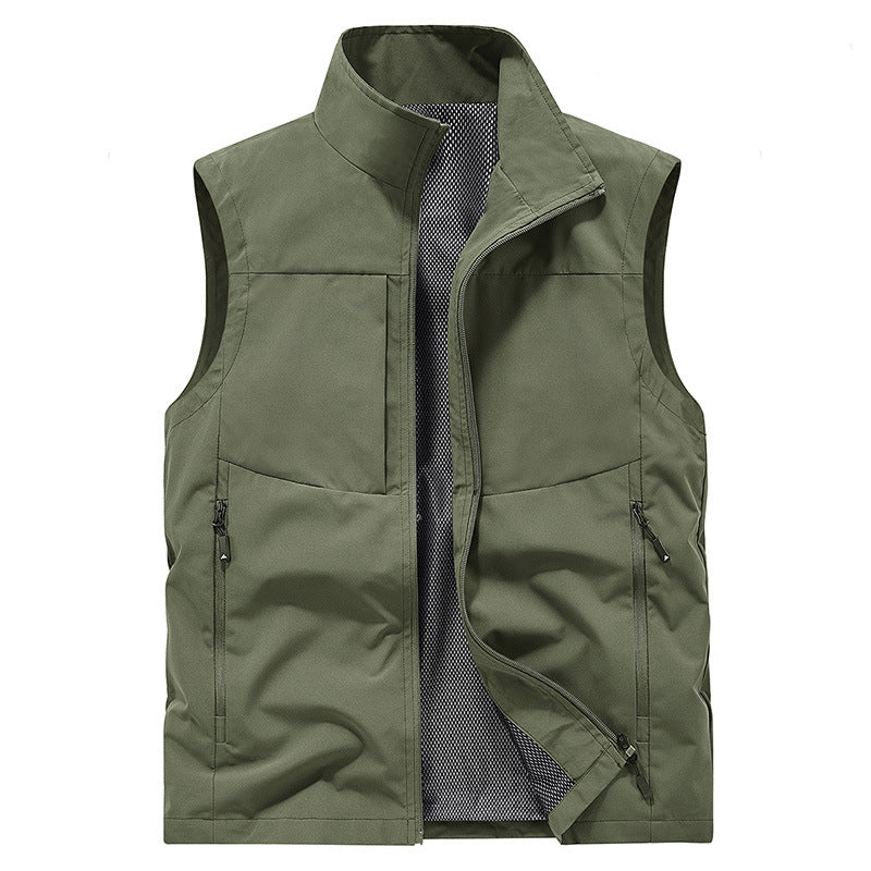 Men's Quick-Dry Vest With Pockets Comfortable Lightweight Sleeveless Top