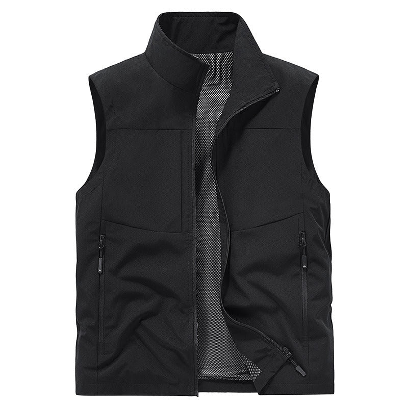 Men's Quick-Dry Vest With Pockets Comfortable Lightweight Sleeveless Top