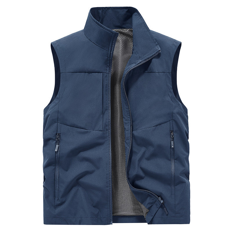 Men's Quick-Dry Vest With Pockets Comfortable Lightweight Sleeveless Top