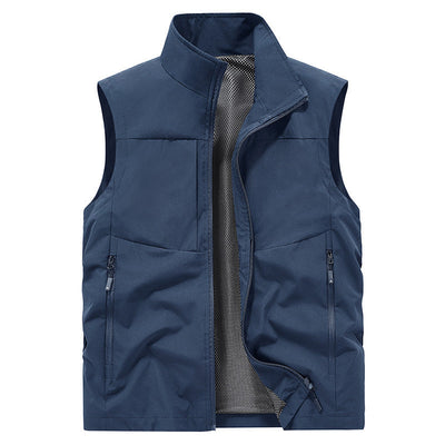 Men's Quick-Dry Vest With Pockets Comfortable Lightweight Sleeveless Top