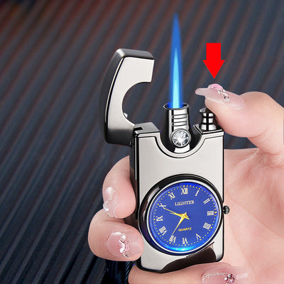 Dial Inflatable Windproof Metal Lighter Durable Portable Flame Starter