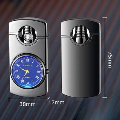 Dial Inflatable Windproof Metal Lighter Durable Portable Flame Starter