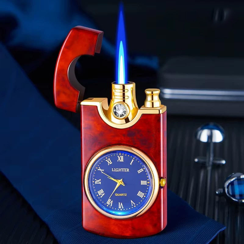 Dial Inflatable Windproof Metal Lighter Durable Portable Flame Starter