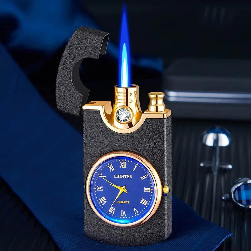Dial Inflatable Windproof Metal Lighter Durable Portable Flame Starter