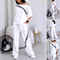 Women’s Striped Two-Piece Set Short Sleeve Top And Pants