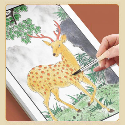 Chinese Painting Copying Album White Drawing Practice Book