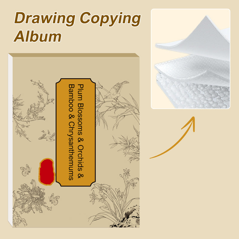 Chinese Painting Copying Album White Drawing Practice Book