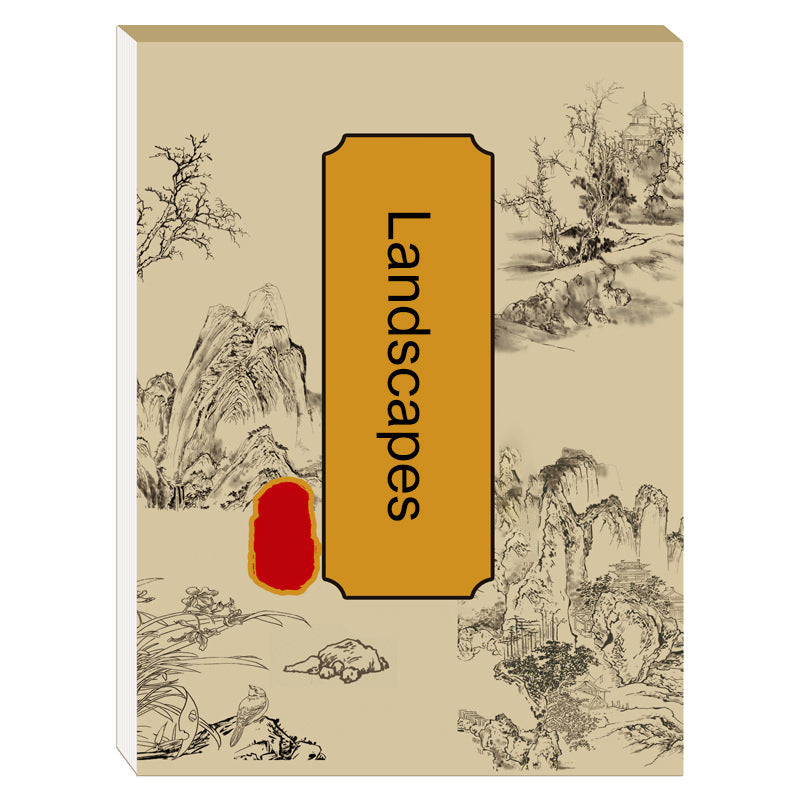Chinese Painting Copying Album White Drawing Practice Book