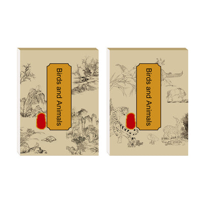 Chinese Painting Copying Album White Drawing Practice Book