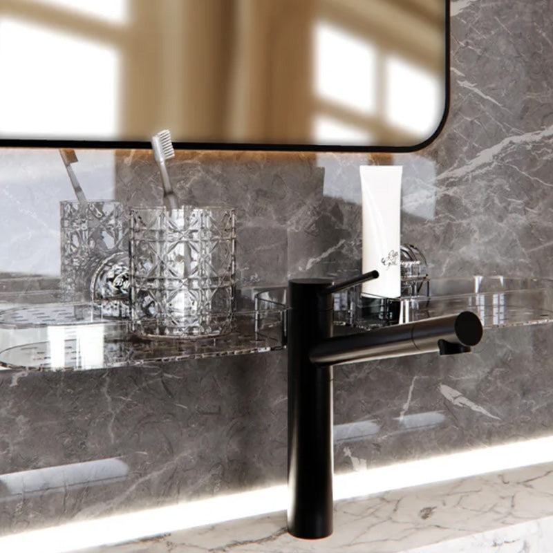 Suction Cup Shelf Organizer Easy Install Storage Rack For Bathroom Kitchen
