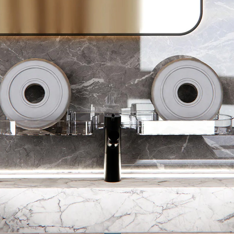 Suction Cup Shelf Organizer Easy Install Storage Rack For Bathroom Kitchen
