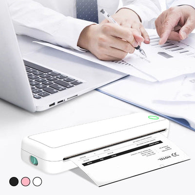 A4 Mini Thermal Wireless Printer Compact Portable With Paper Included