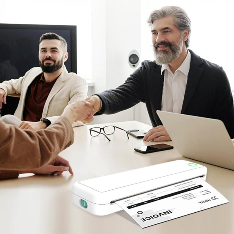 A4 Mini Thermal Wireless Printer Compact Portable With Paper Included