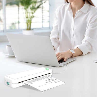 A4 Mini Thermal Wireless Printer Compact Portable With Paper Included