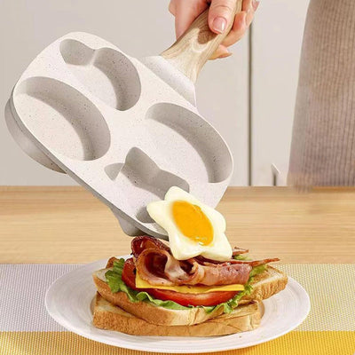 Multifunctional 4 Hole Omelette Pan For Easy Cooking