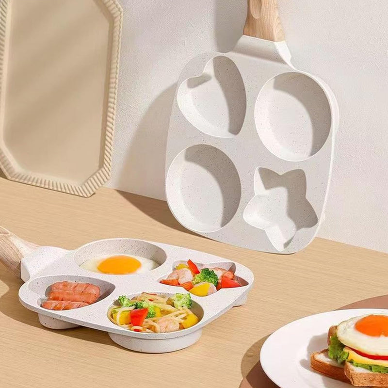 Multifunctional 4 Hole Omelette Pan For Easy Cooking