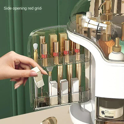Light Luxury Dustproof Cosmetics Storage Box Organizer Elegant Design