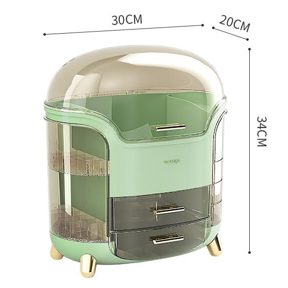 Light Luxury Dustproof Cosmetics Storage Box Organizer Elegant Design