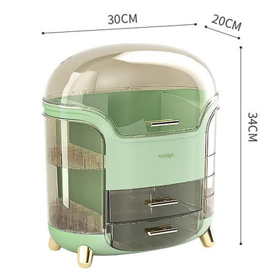Light Luxury Dustproof Cosmetics Storage Box Organizer Elegant Design