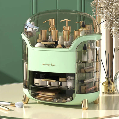 Light Luxury Dustproof Cosmetics Storage Box Organizer Elegant Design