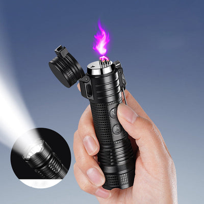 4 In 1 Outdoor LED Flashlight Multifunctional Camping Torch Light