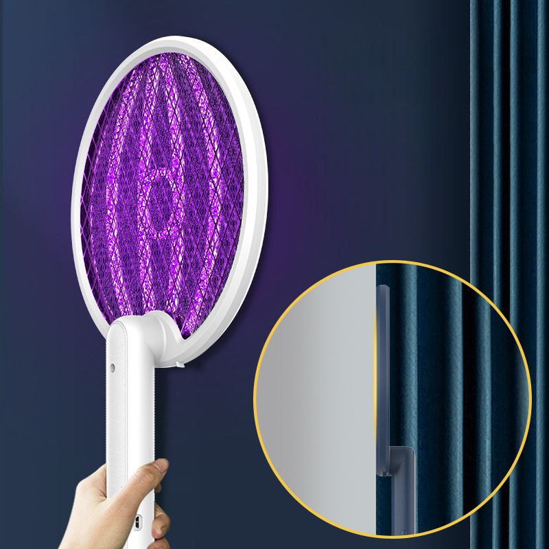 Electric Fly Swatter 2-in-1 Mosquito Zapper Racket For Outdoors