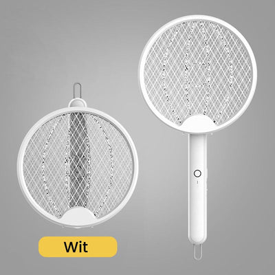 Electric Fly Swatter 2-in-1 Mosquito Zapper Racket For Outdoors