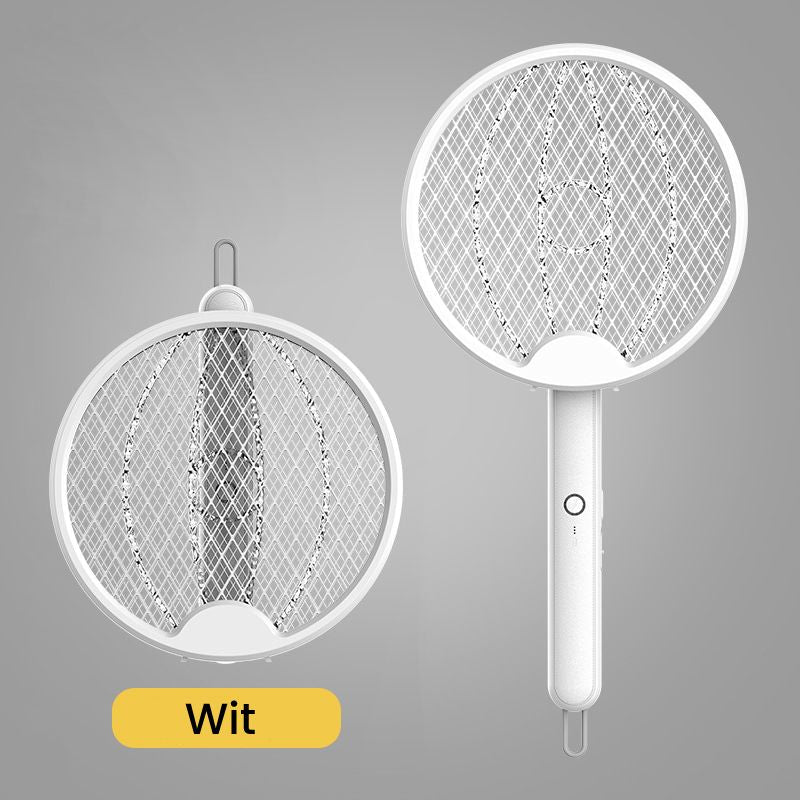 Electric Fly Swatter 2-in-1 Mosquito Zapper Racket For Outdoors