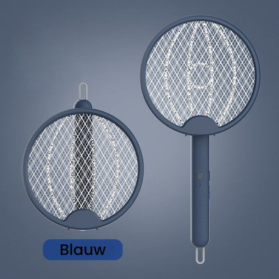 Electric Fly Swatter 2-in-1 Mosquito Zapper Racket For Outdoors