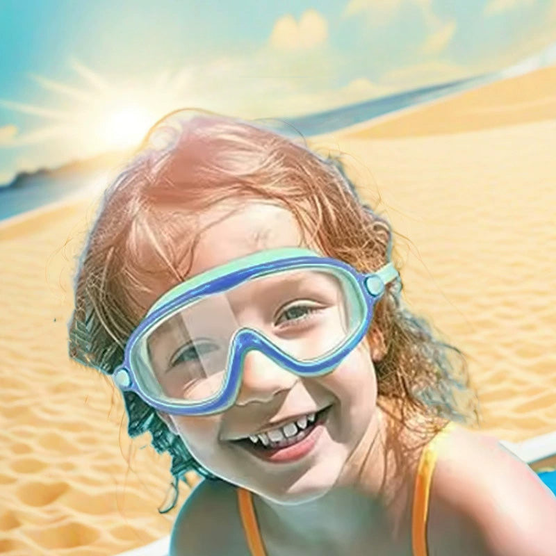 Anti-Fog Swimming Goggles For Kids With Nose Clip And Ear Plugs