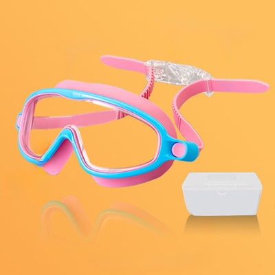 Anti-Fog Swimming Goggles For Kids With Nose Clip And Ear Plugs