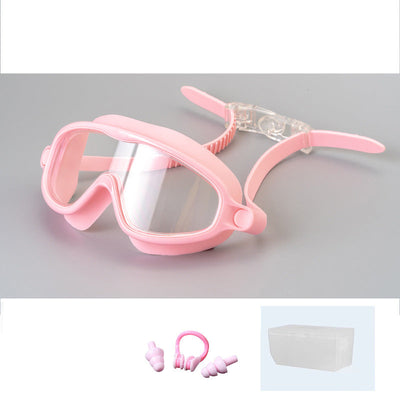Anti-Fog Swimming Goggles For Kids With Nose Clip And Ear Plugs