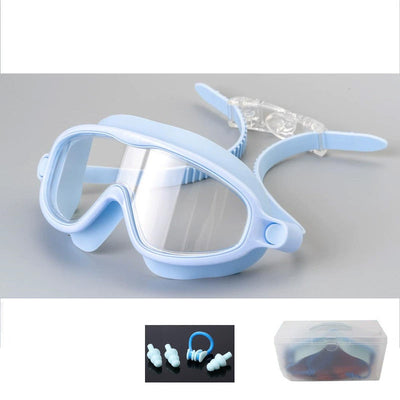 Anti-Fog Swimming Goggles For Kids With Nose Clip And Ear Plugs