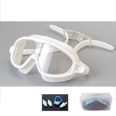 Anti-Fog Swimming Goggles For Kids With Nose Clip And Ear Plugs