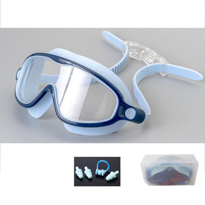 Anti-Fog Swimming Goggles For Kids With Nose Clip And Ear Plugs
