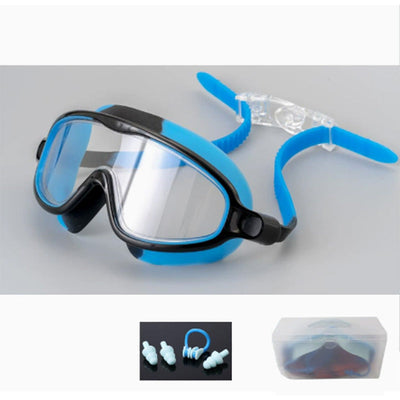 Anti-Fog Swimming Goggles For Kids With Nose Clip And Ear Plugs