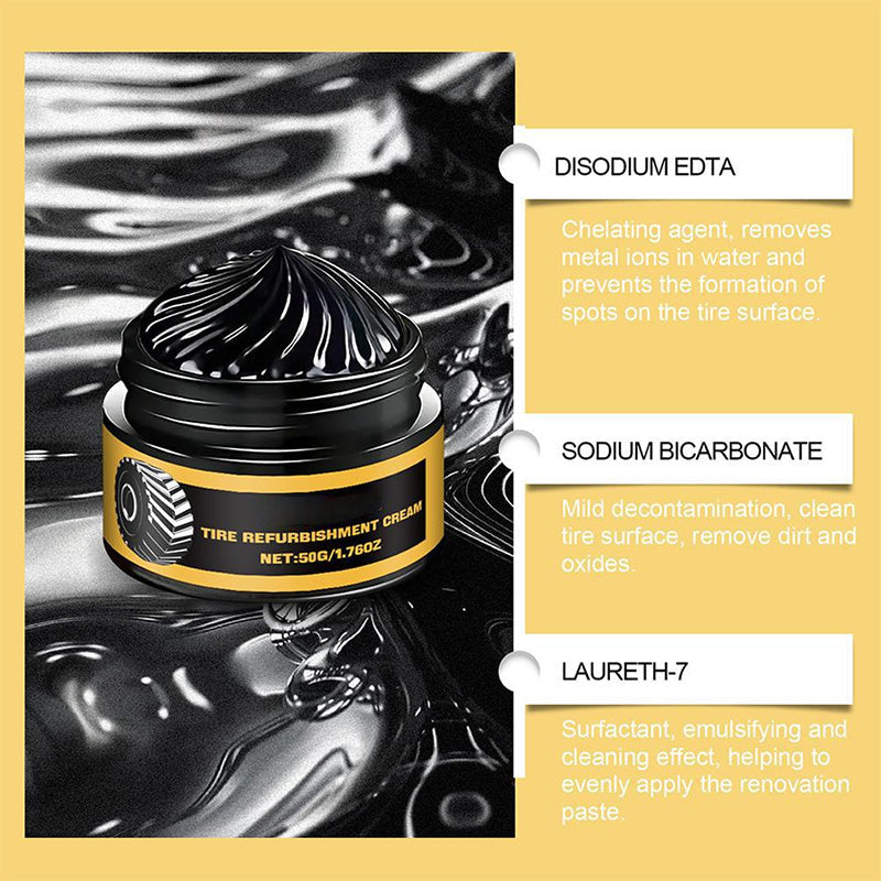 Car Tire Refurbishment Cream Long Lasting Multipurpose Protection