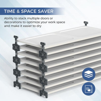 Spray Paint Rack Drying Stand For Cabinet Doors And Panels