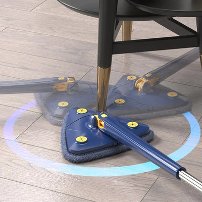 360 Degree Rotatable Mop With Adjustable Handle And Easy Squeeze