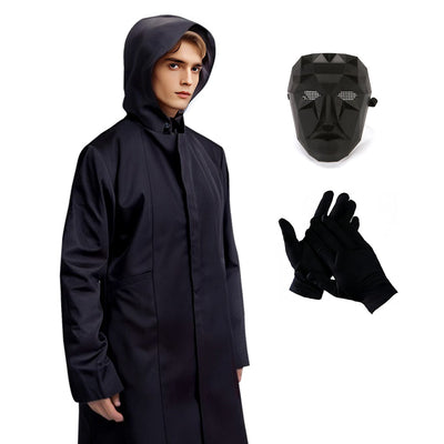 Front Man Costume Game 2 Cosplay Coat Gloves For Adults Kids