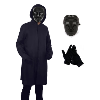 Front Man Costume Game 2 Cosplay Coat Gloves For Adults Kids