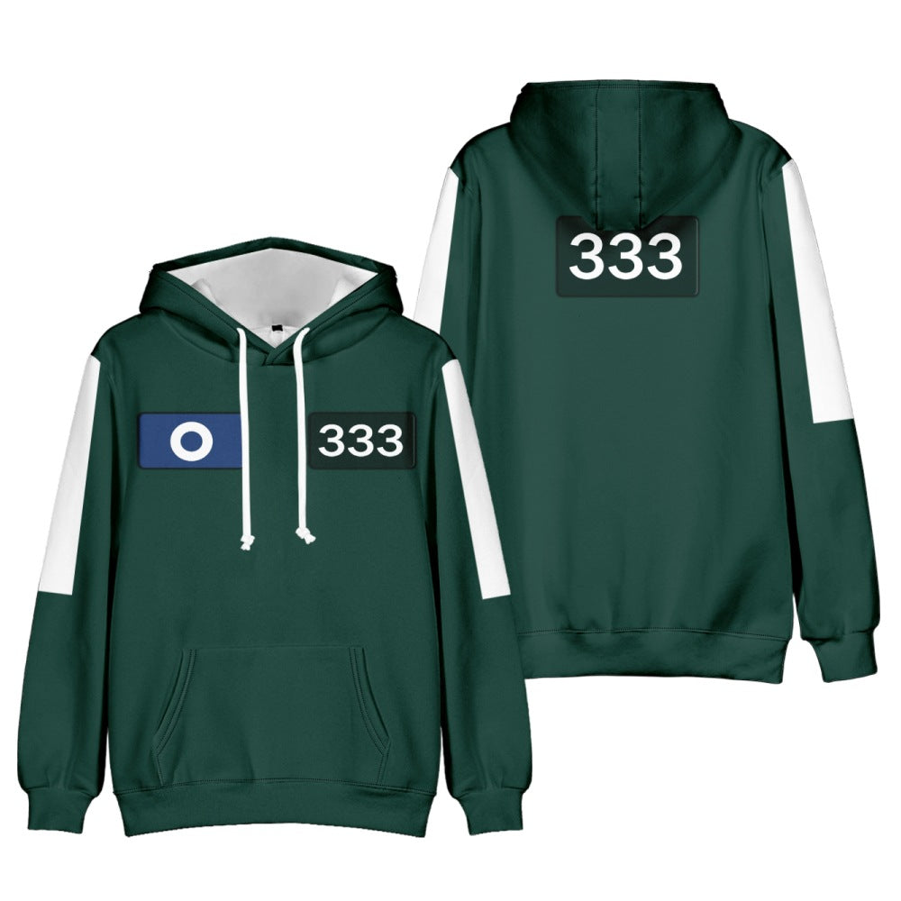 Kids Game 2 Hoodie Player 456 Cosplay Plus Size Sweatshirt