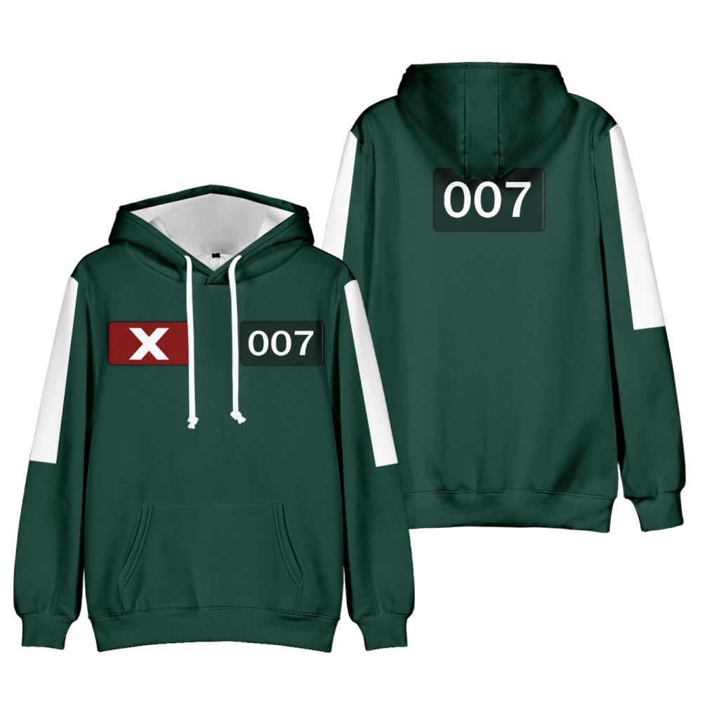 Kids Game 2 Hoodie Player 456 Cosplay Plus Size Sweatshirt