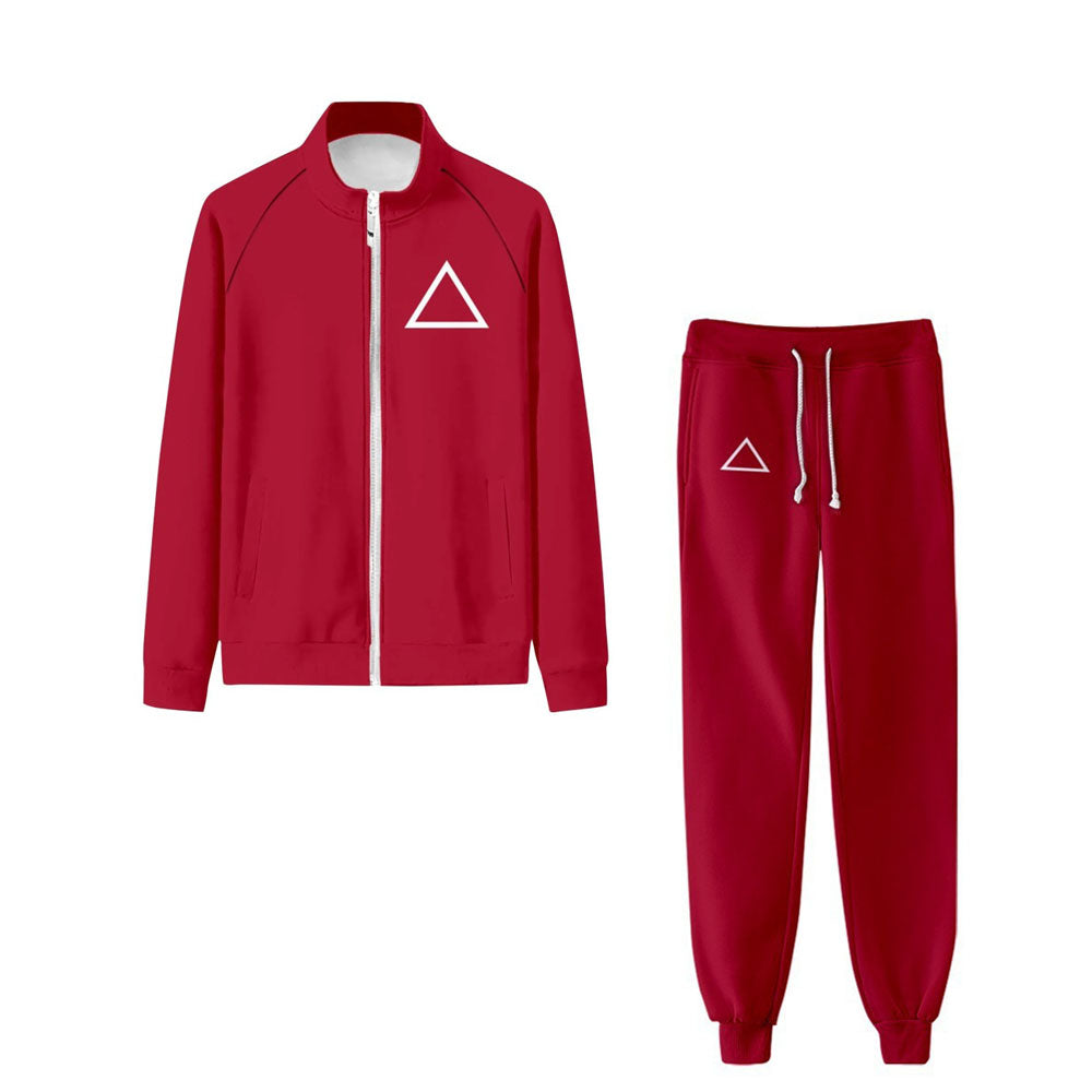 Red Guard Sweatshirt Set Unisex Jacket And Pants Outfit