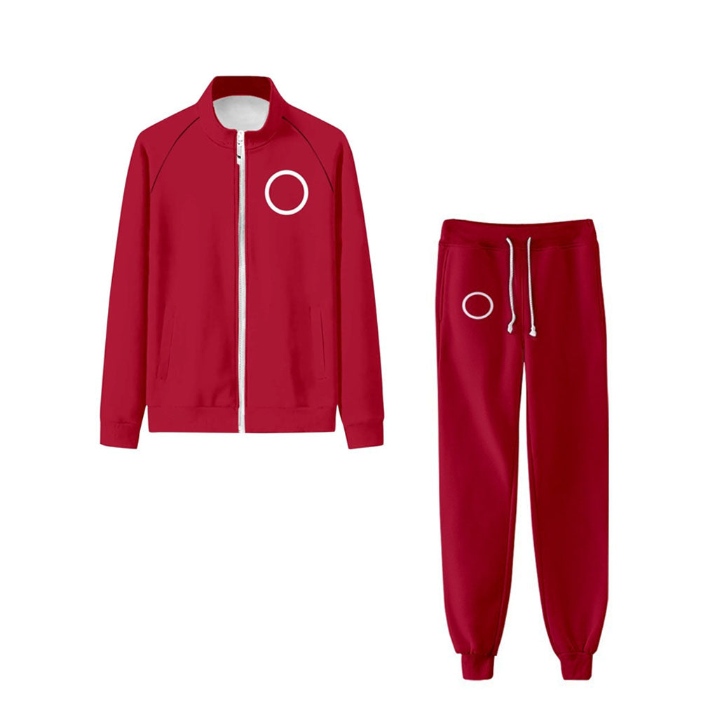 Red Guard Sweatshirt Set Unisex Jacket And Pants Outfit