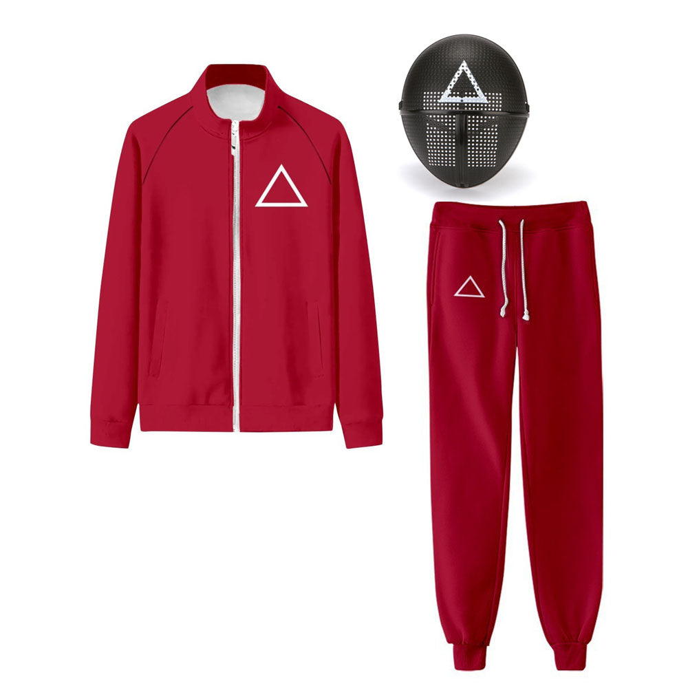 Red Guard Sweatshirt Set Unisex Jacket And Pants Outfit