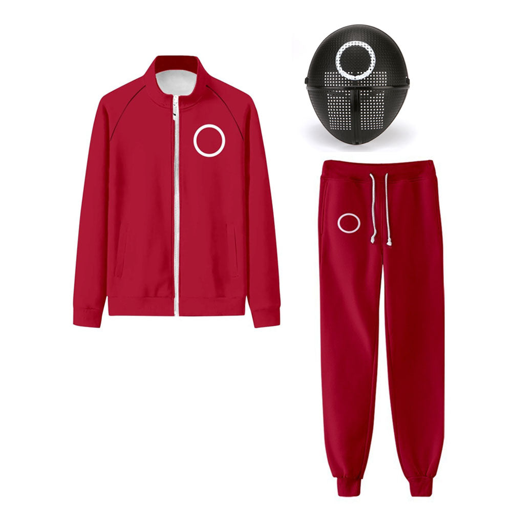 Red Guard Sweatshirt Set Unisex Jacket And Pants Outfit