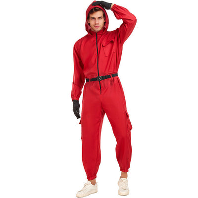 Red Guard Costume Adult Party Carnival Cosplay Outfit Set