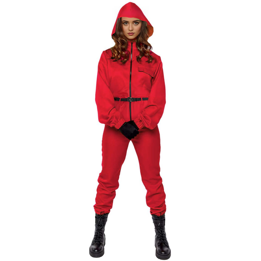 Red Guard Costume Adult Party Carnival Cosplay Outfit Set